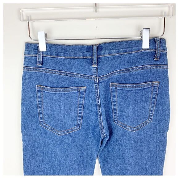 Mastik Leisure Wear Boot Cut Jeans w/Faux‎ Leather Accent Stitching Sz 29 - Picture 8 of 12